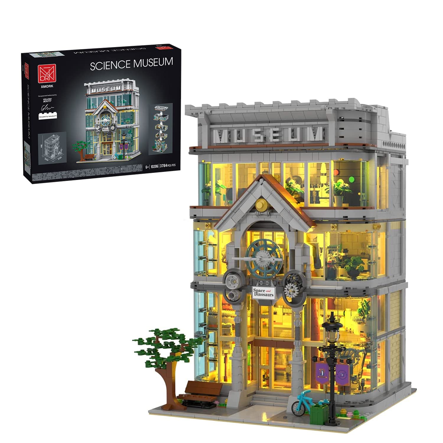 barweer Science Museum Architecture City Building Blocks, MOC